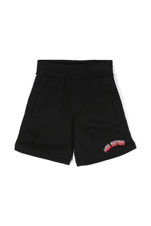 Shorts in cotone nero NEIL BARRETT KIDS | 033582110